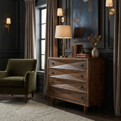 Diamond Solid Wood Accent Chest