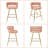 Bar Stools Set Of 4 Counter Height Velvet Upholstered Morden Barstools With High Backs 4 Metal Legs Chair For Kitchen Island Dining Room Bar-190608731