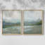 Impression encadrée Azure Valley I-Premium - prête à être accrochée - aucun clou requis - aucun clou requis-1896717042-1896717045