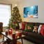 «Snowman Campfire Winter», art mural sur toile-121122013