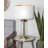 Metal Gold Table Lamp with Clear Glass Body