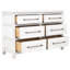 Commode 6 tiroirs White Roots
