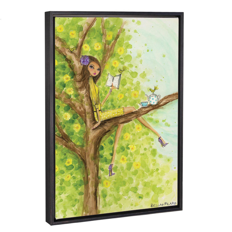 Printemps à Summerside # 3, art, H 60 po x l 40po x P 1,5 po, Toile avec cadre noir patiné