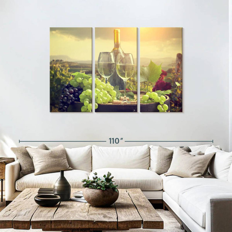 Yarlin Chianti Vineyard Wine, H 48 po x l 74 po