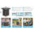 Idabelle Fire Sense Aluminum Convertible Gas Fire Pit Table ,Nylon Cover & Clear Fire Glass-Round - 34"