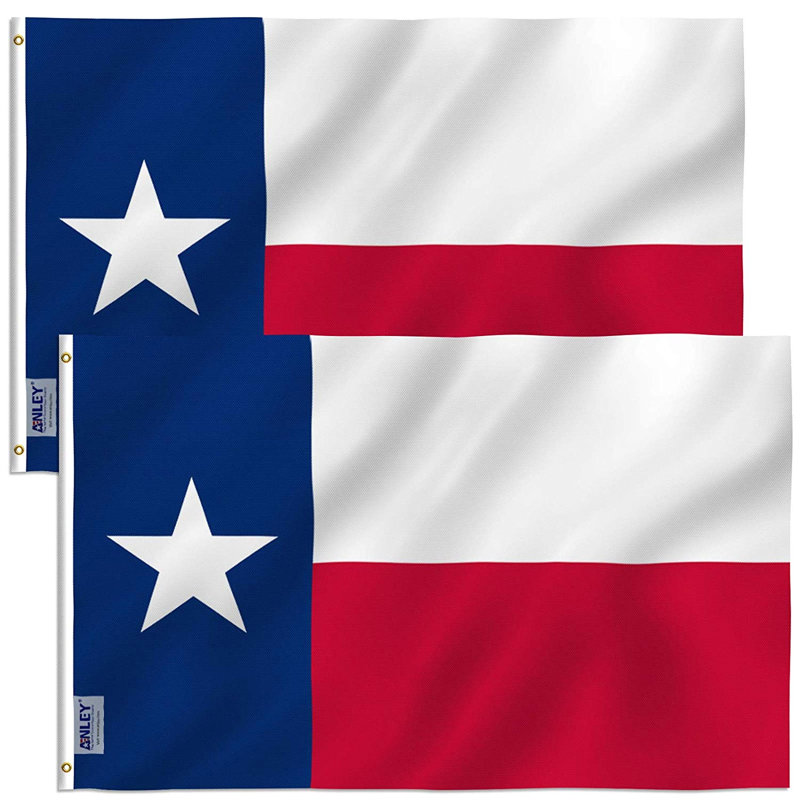 Drapeau de maison en polyester 36 po x 60 po Texas State Drapeau (ensemble de 2)