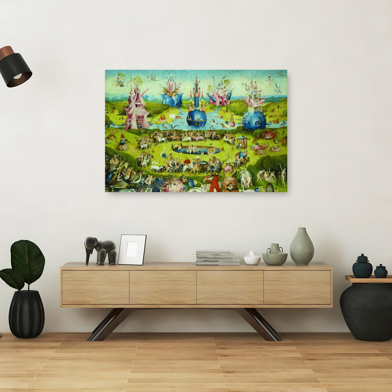 «Top of Central Panneau», impression d'art mural classique de la faune surréelle, H 40 po x l 60 po