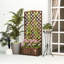 Outsunny Wooden Planter with Trellis for Garden 76 x 36 x 170 cm Dark Brown