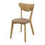 Chaise d'appoint en noyer clair Carson (ensemble de 2)