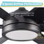 Blazer 72 in. 6 Blade Brushed Carbon Ceiling Fan with Remote Control, Dimmable LED Light Kit, and Reversible Motor-410360652-410360658