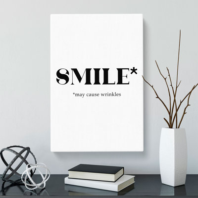 Smile - Wrapped Canvas