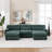 Spacious Deep Seat Sectionals, Wood Frame Modern U Shaped Sofa For Home
