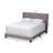 Cherron Polyester Upholstered Wingback, King Bed, Grey 47.64'' H X 82.65'' W X 82.85'' L-985264922-985264932