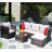 Heavy Duty Umbrella Base Holder For Patio With Rattan Design