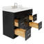 Meuble-lavabo sur pied simple 42 po avec plateau en quartz Hamlet-94003706