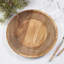 Assiette de présentation en bois fabriquée à la main (ensemble de 4)