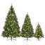 Arbre de Noël artificiel pin vert 8 pi, 6 pi, 4 pi pré-éclairé