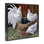 «Chatting At Watercooler Chickens», art de la giclée encadrée, design par Joseph Burgess