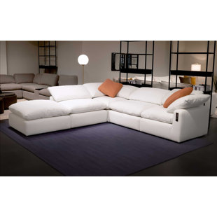 Upholstered L-Shaped Sectional Symmetrical