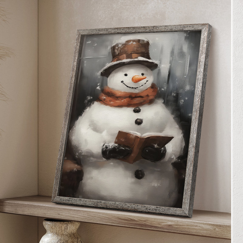«Christmas Holiday Art», série 2-CXL III, reproduction encadrée - bois massif, H 11 po x l 9 po