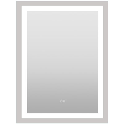 Amrhein Modern Frameless Lighted Makeup Mirror