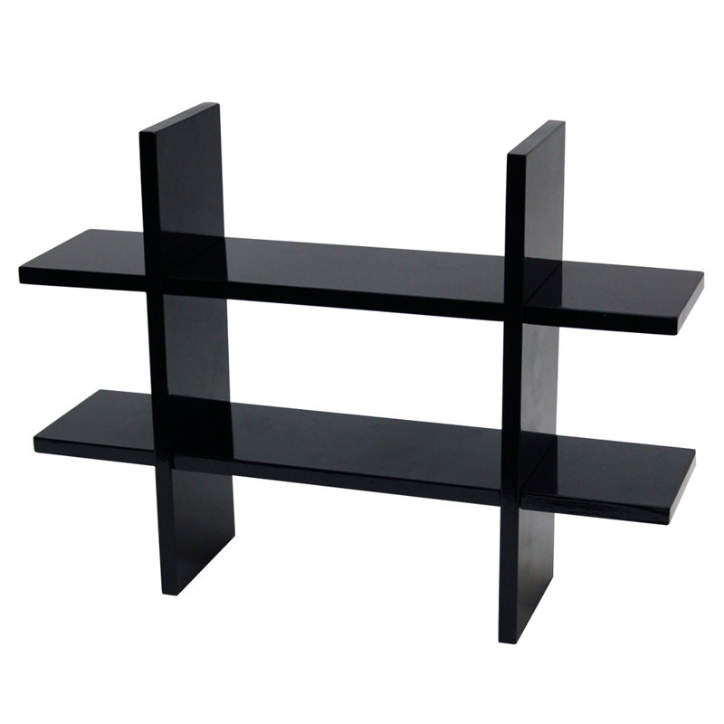 2 Piece Floating Shelf, Black