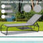 Chaise longue d'extérieur en métal 67 po-1670427469