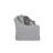 Haley Upholstered Sofa with Pillows, Gray