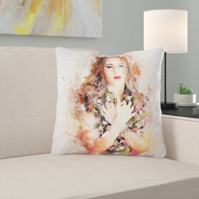 Outdoor Reversible Throw Pillow