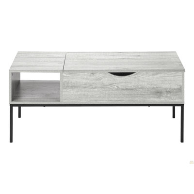 Coffee Table, 42" L, Rectangular, Cocktail, Lift-Top
