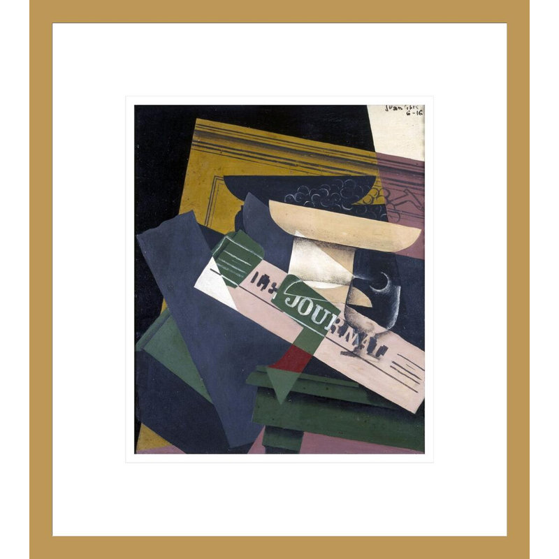 «Grapes» par Juan Gris, impression giclée sur cadre, H 15,36 po x l 13,75 po