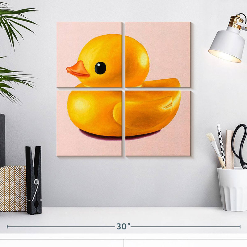 Canard en caoutchouc brillant Ashelle, H 18 po x l 18 po