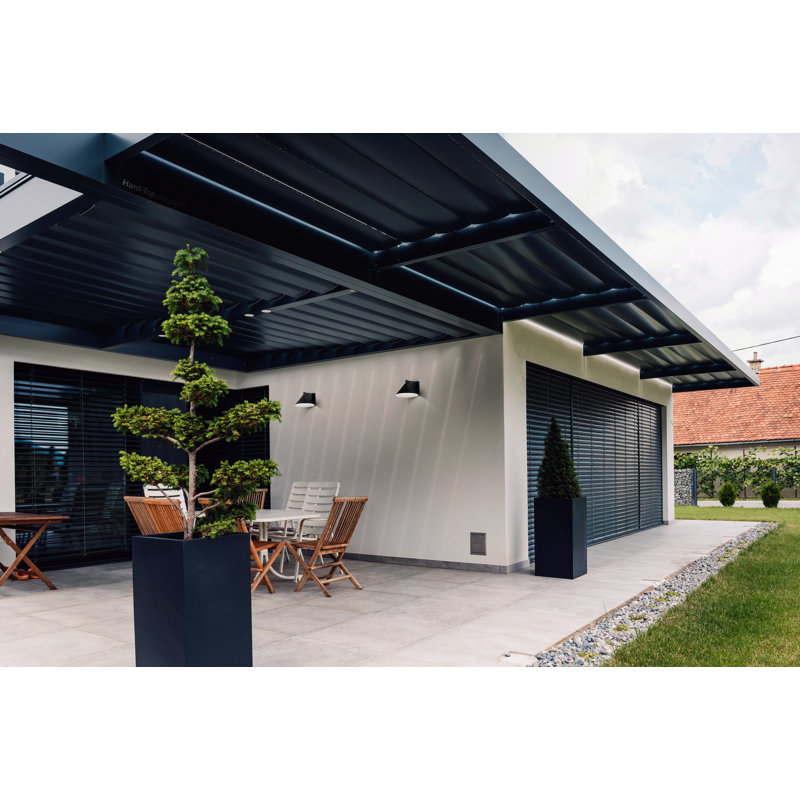 Chauncey Aluminum LED Wall Light, Black, 8