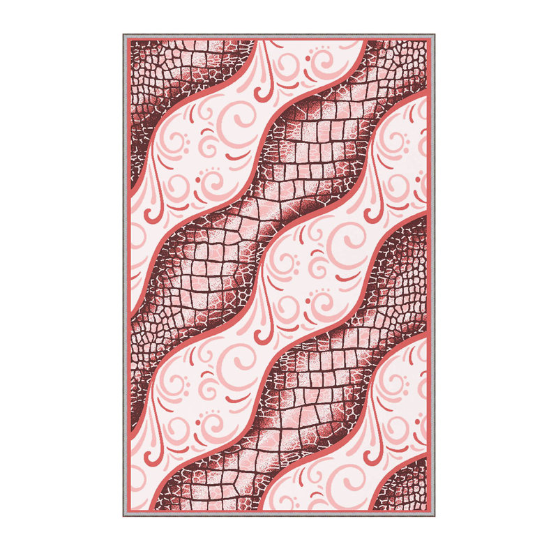 Premium 3D Printed Area Rug, 4.6 x 6.6 Feet, 100% Polyester, Antibacterial, Non-Slip PVC Felt Bottom | 8 mm Pile Height, Machine Washable, Durable & Stylish for Living Room, Bedroom, & Home Décor