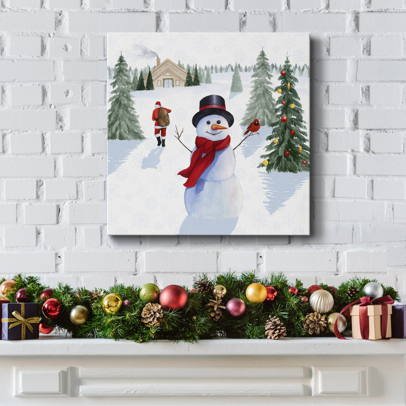 Bonhommes de neige du Père Noël I, H 16 po x l 16 po x P 1,5 po