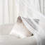 Pearl Beaded Tulle Overlay Room Darkening Grommet Curtains (Set Of 2)-1503200224-1503200225