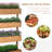 Vertical Garden Planter - 4 Tier Wooden Box In Orange For Outdoor Plants Adjustable Angle, Stable Bed Herbs Self-Draining, High Capacity