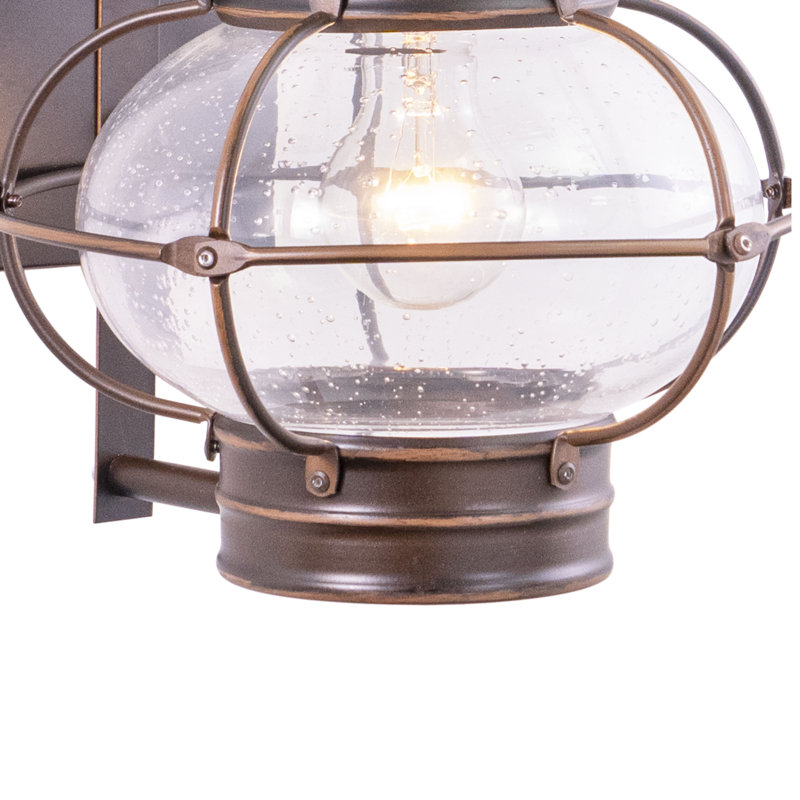 Wellings Steel Wall Light, Burnished Bronze, 18" H x 10" W x 11" D