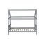 Lit simple HyggeBed avec tête et pied de lit, structure en bois d'hévéa-115684332