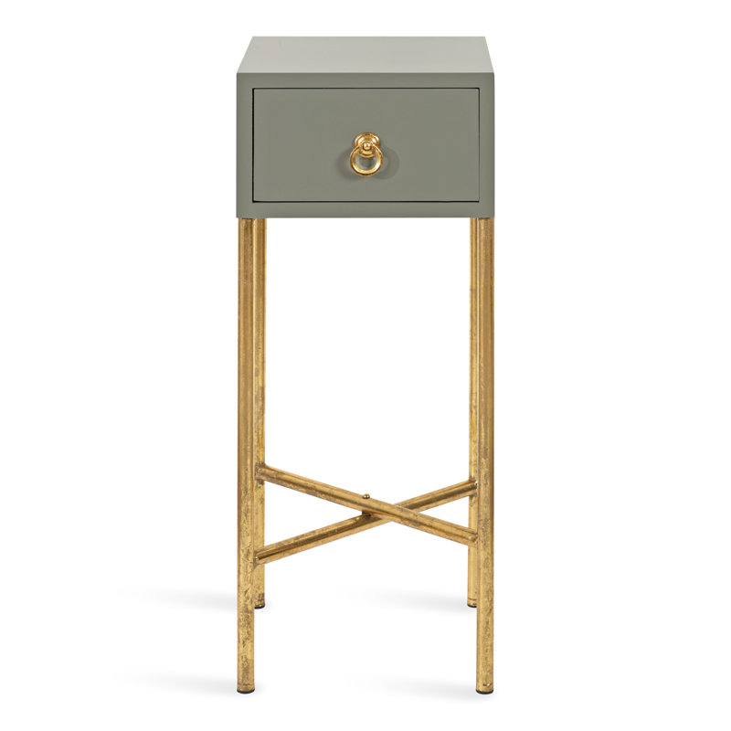 Jamie-Lee End Table with Storage, Grey