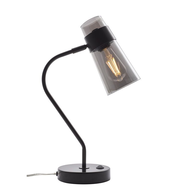 Lampe de table arquée 18 po Jamarion, Bronze foncé
