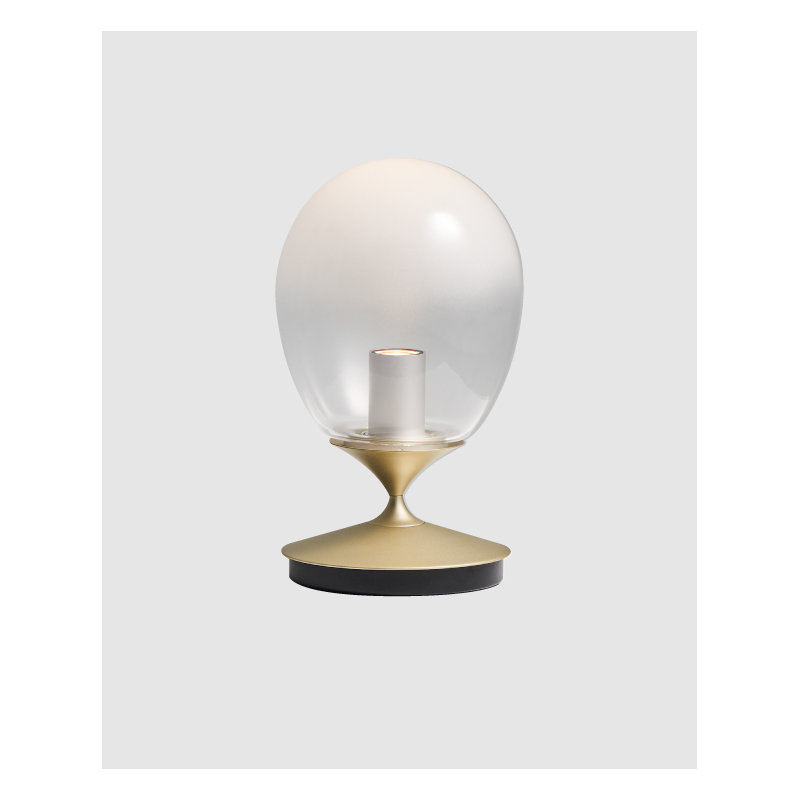 Table Lamp, 11" H x 6.3" W x 6.3" D, Gold