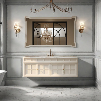 French retro bathroom cabinet