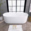 Baignoire de trempage autoportante en acrylique 67 po. X 31,5 po.-98755397