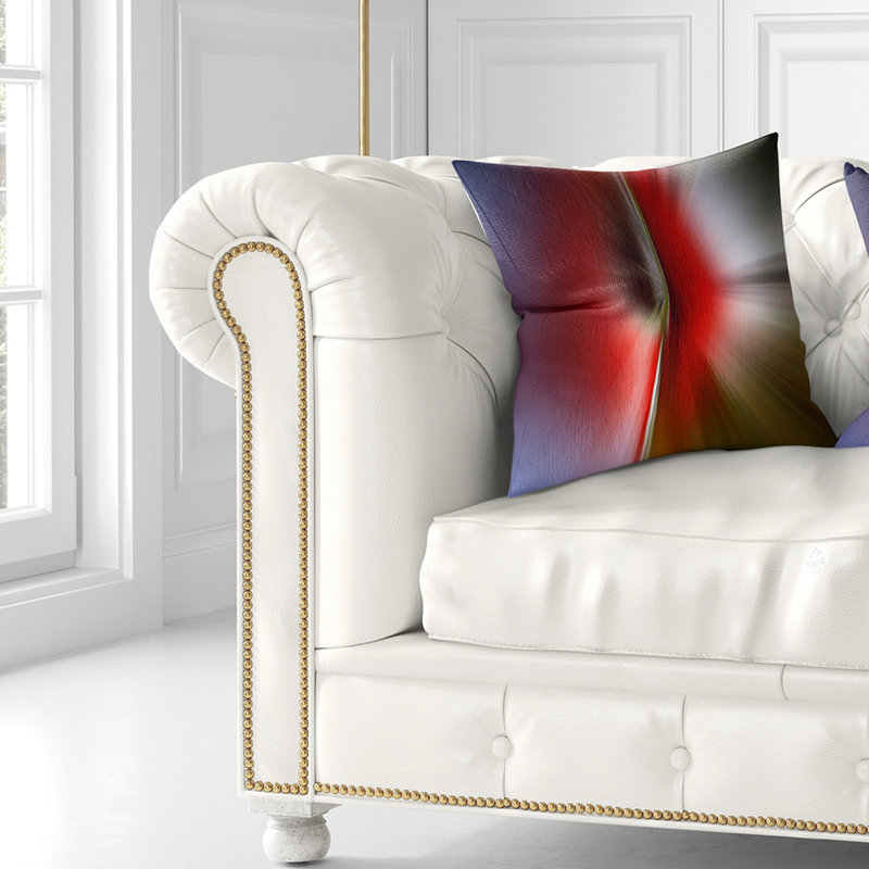  Coussin Abstract Explosion, 18 po x 18 po, Carré