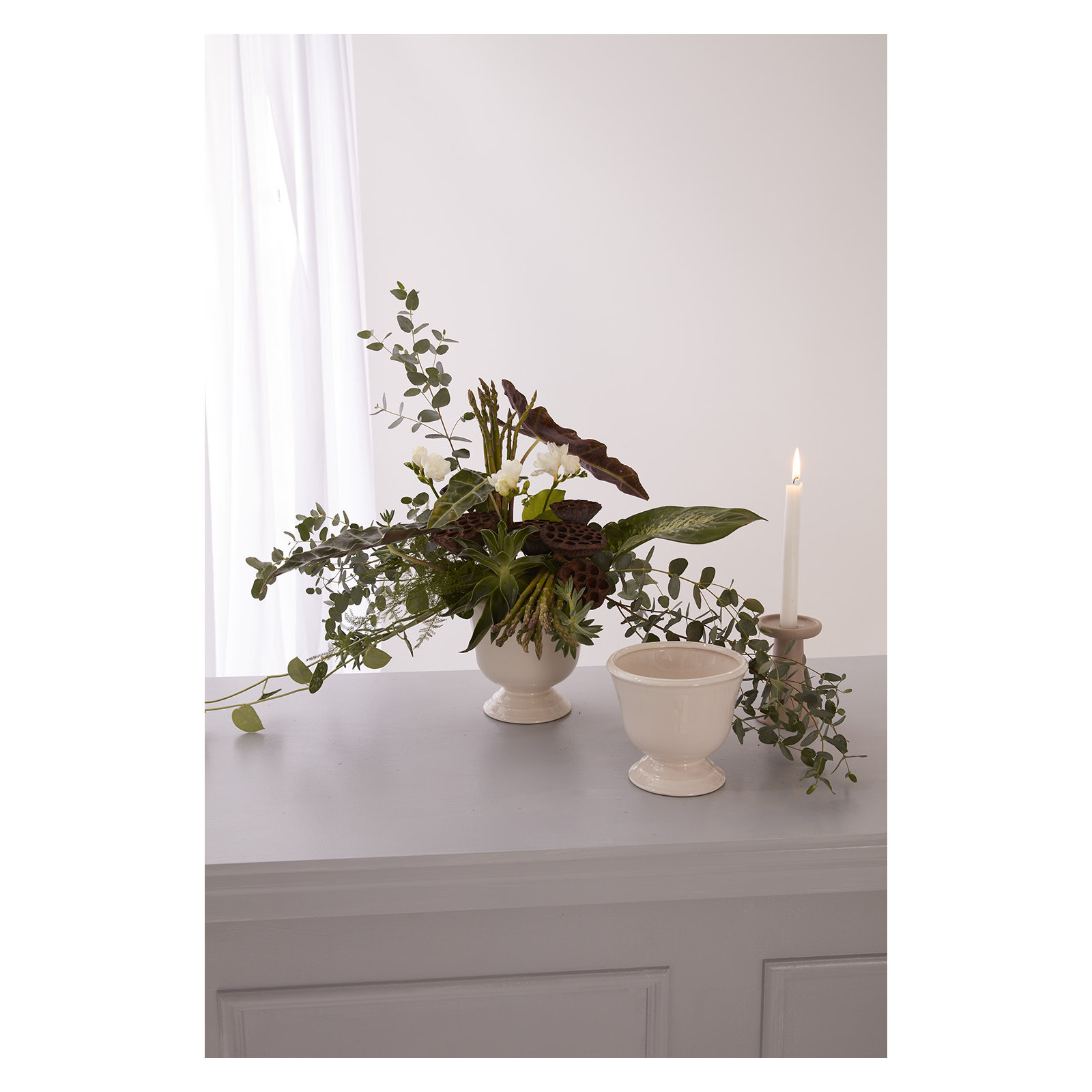 Kardi Handmade Ceramic Urn Planter, 5.5" H x 6" W x 6" D