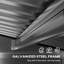 6 ft. 3 in. W x 4 ft. 3 in. D Galvanised Steel Steep Slope Storage Shed