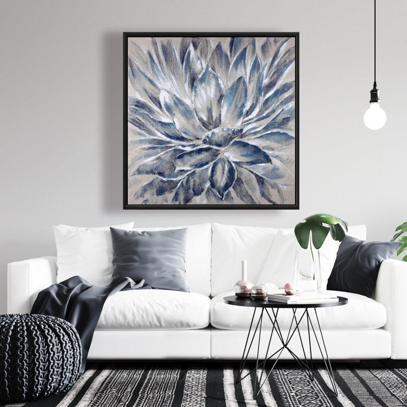 " Blue And Gray Flower "