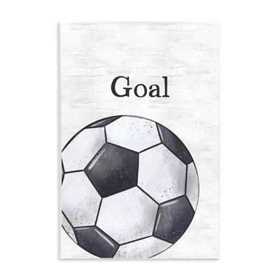 Art mural sur plaque de ballon de soccer par JJ Design House LLC