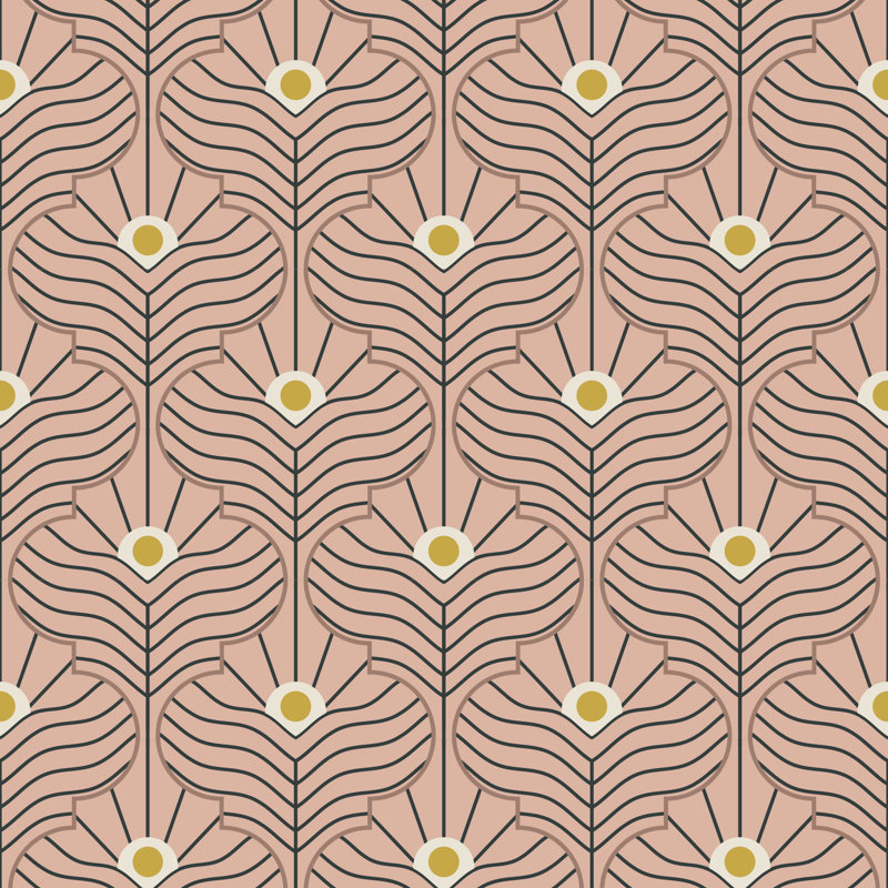 Moroccan Peacock - Spruce Green Wallpaper, Non-pasted, Faux Grasscloth, Spruce